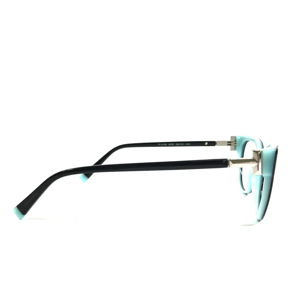 Tiffany & Co. Eyeglasses Frame TF2196 8055 Black on Blue Silver 52-16-140